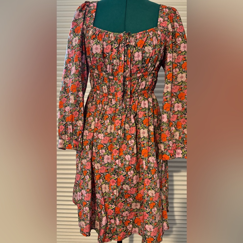 J. Crew. Square neck cotton dress.
